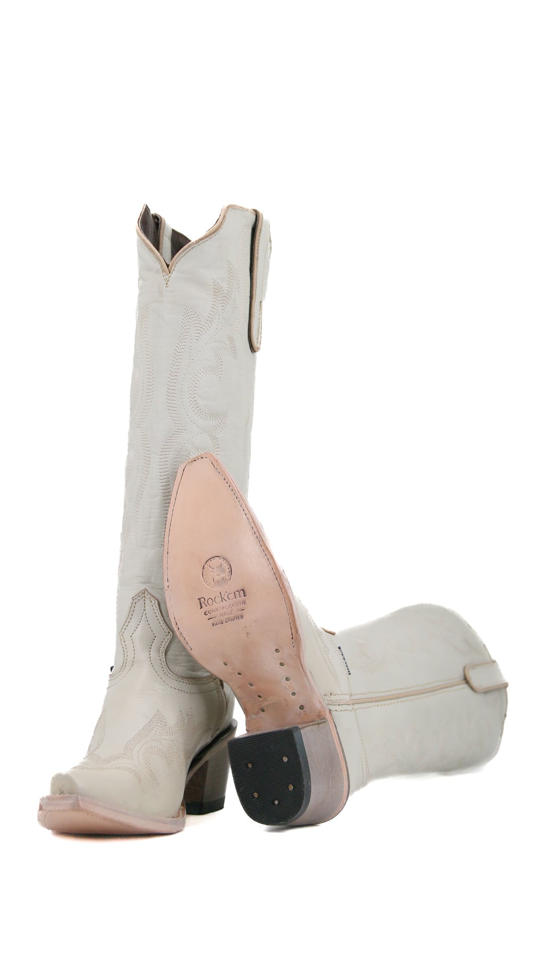 Odette Tall Snip Toe Cowgirl Boots for Women - Western Riding Boots with Pointed Toe & Stacked Heel | Perfect for Country Dancing, Rodeo Events & Fashion Outfits