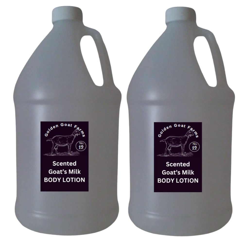 Golden Goat Farms Blue Bonnets Scented Body Lotion with Goats Milk - 1 Gallon (2 Pack) | Hydrating & Moisturizing Lotion for Dry Skin | Perfect for Daily Use, Gift Sets & Spa Treatments