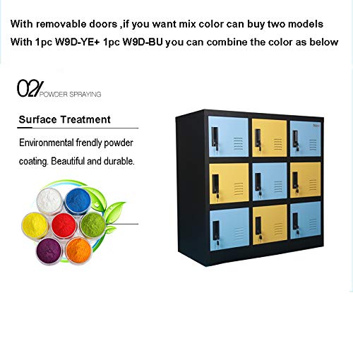 Heavy Duty Metal Tool Cabinet - Durable Storage Locker for Office & Workshop | Organize Tools, Equipment & Supplies for Professional Workspaces