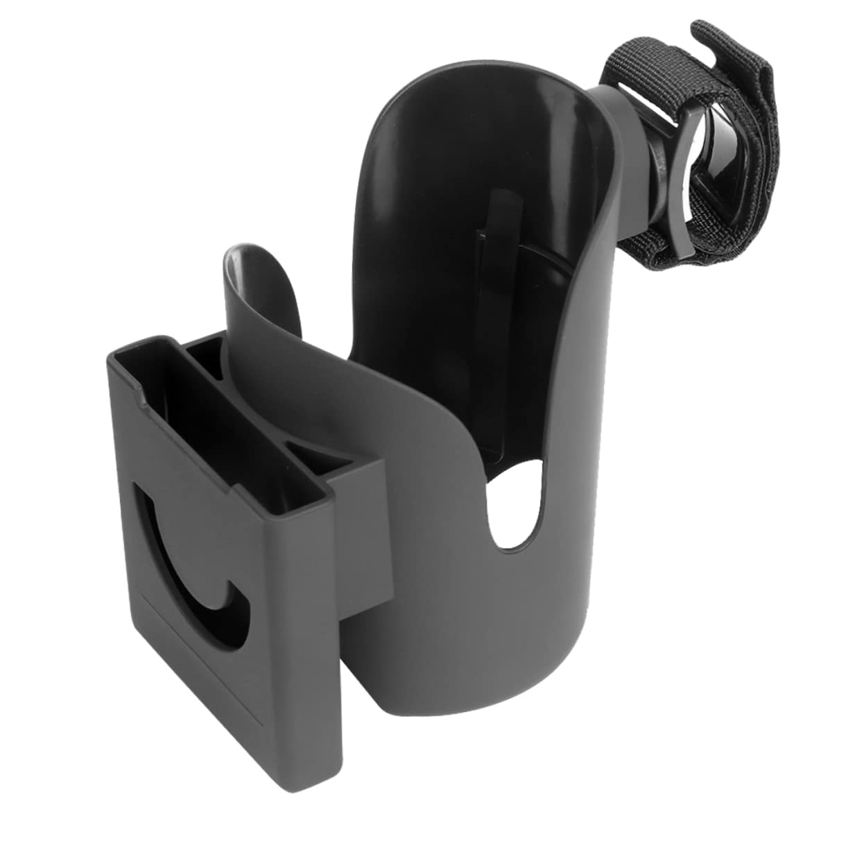 ERINGOGO Universal 2-in-1 Stroller Cup Holder & Phone Stand - Compatible with iPhone, Samsung, Most Smartphones - Perfect for Strollers, Shopping Carts, and Car Seats