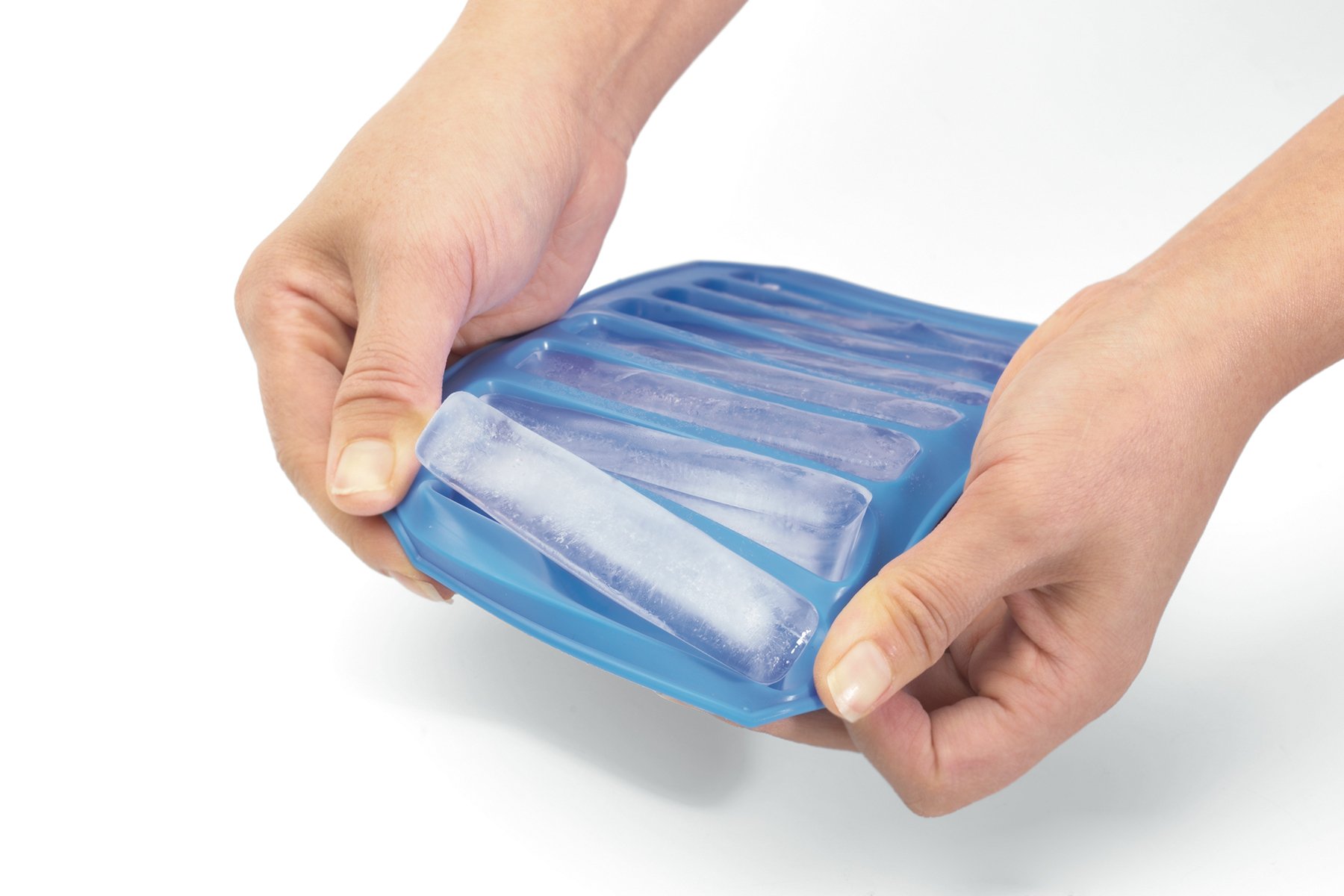 Prepworks by Progressive Flexible Ice Sticks Trays - Set of 2, Silicone Ice Cube Tray for Cylinder Shaped Ice Cubes | Perfect for Cocktails, Iced Coffee & Beverage Chilling