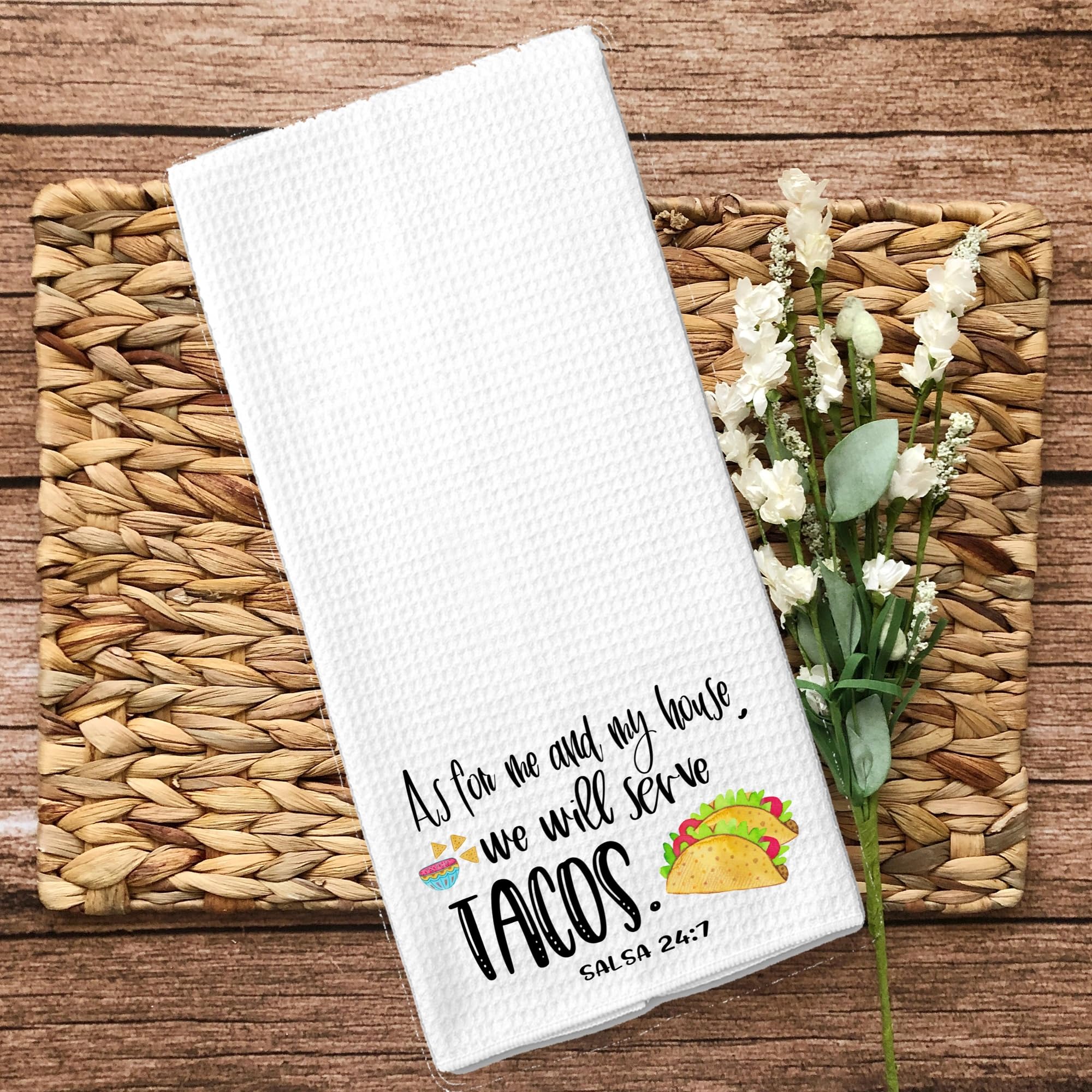 Premium Microfiber Kitchen Towel Set - Soft & Absorbent Dish Cloths for Cleaning, Drying & Serving Tacos - Ideal for Mexican Cooking, Party Hosting & Home Decor