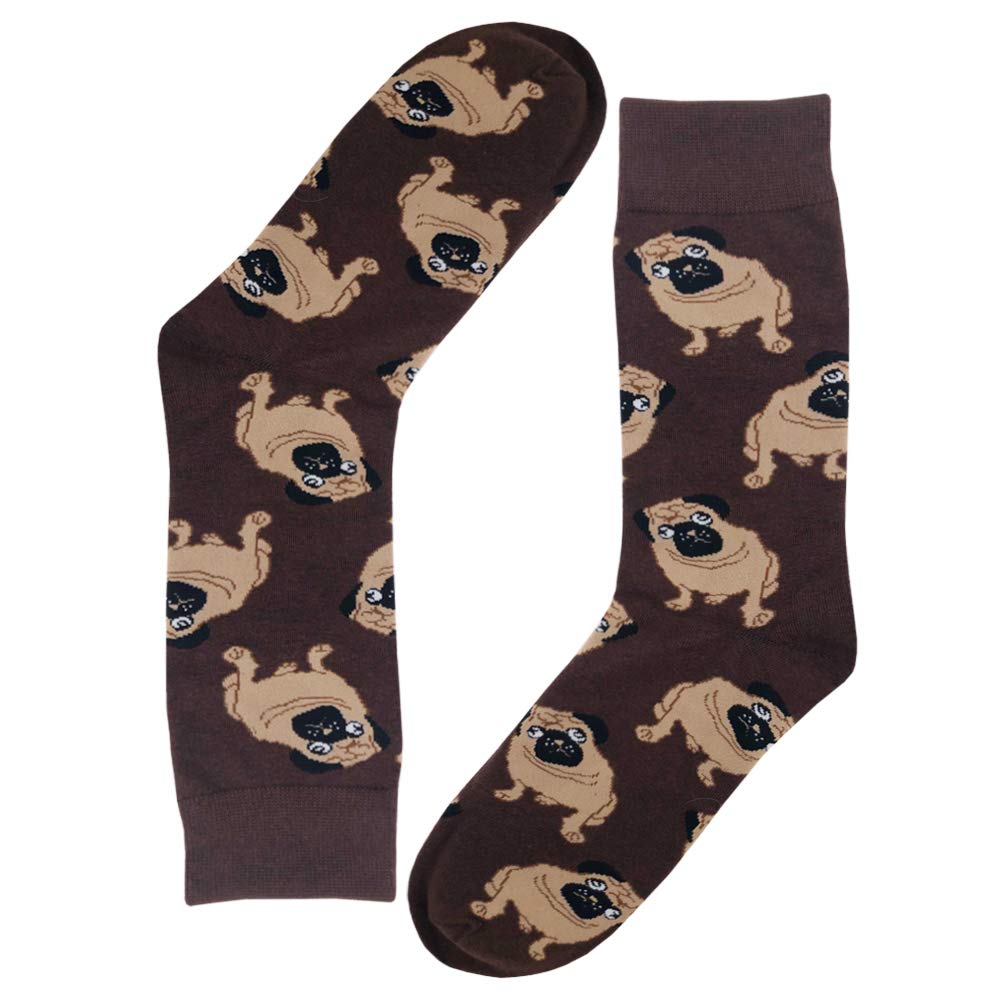 **Men's Fun Crew Socks - Colorful Cotton Casual Dress Socks for Work, Party & Everyday Wear**