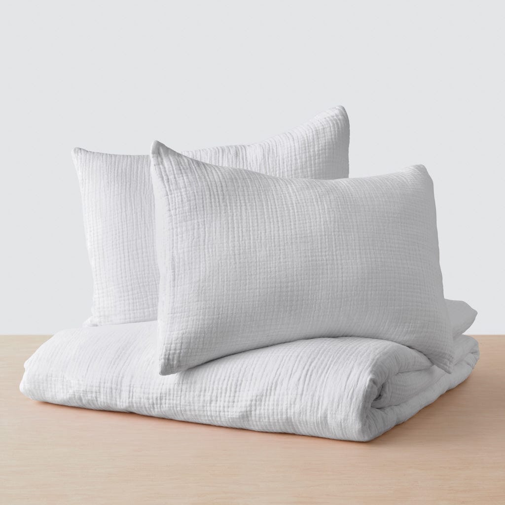 Organic Cotton Gauze Pillow Shams - Soft & Breathable Bedding for a Comfortable Sleep - Perfect for Home, Hotel, and Guest Room Decor
