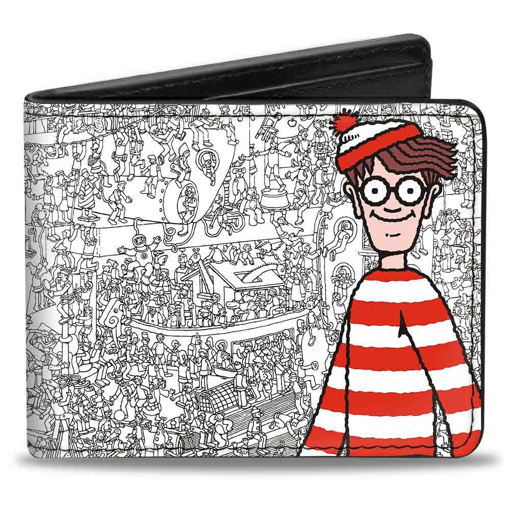 Buckle-Down Bifold Wallet - Where's Waldo? Fun Novelty Design for Men & Women - Perfect for Everyday Use, Travel & Gifts