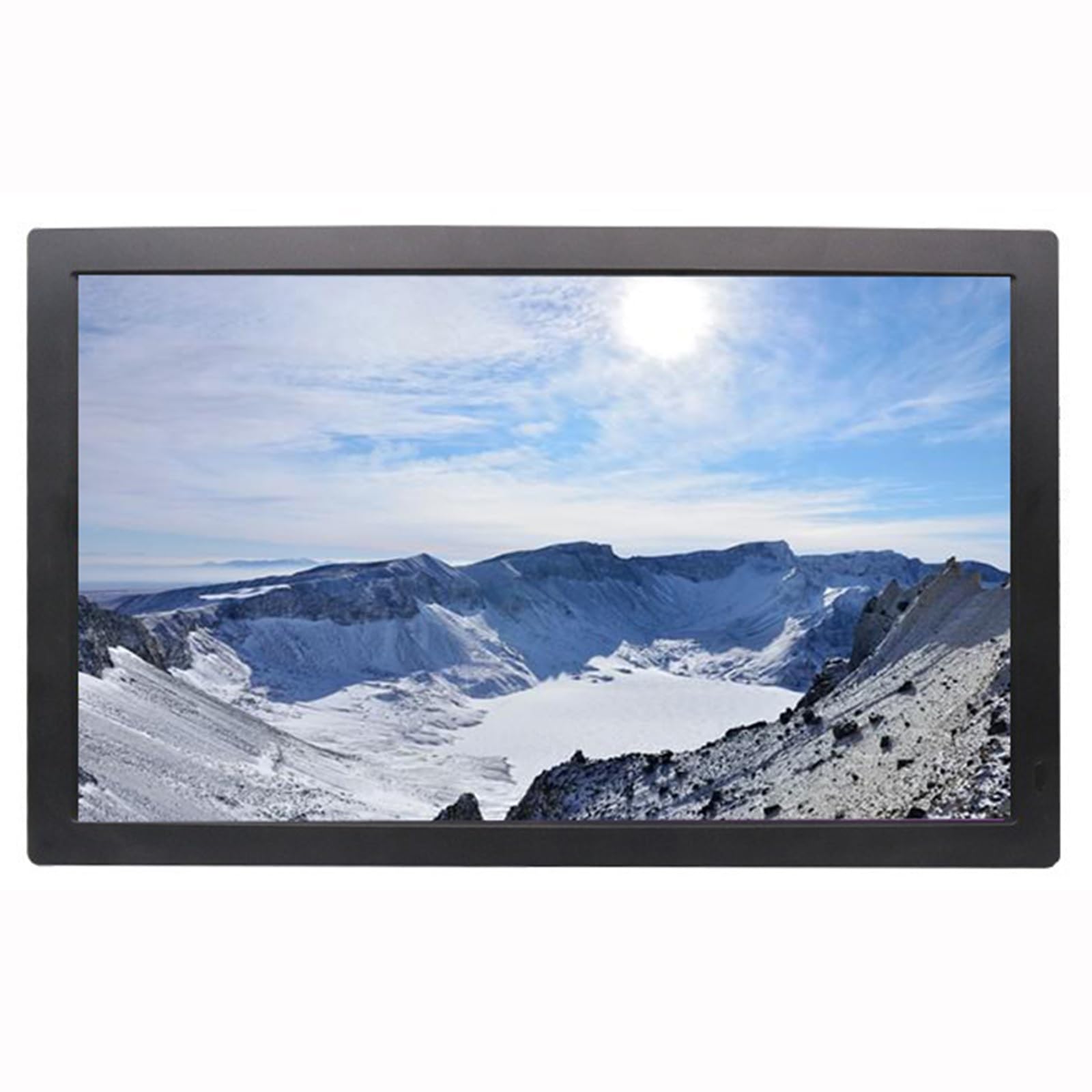 22 Inch HD Digital Photo Frame & Video Display - Commercial Electronic Advertising Screen for Stores, Restaurants, Offices (Black) | Perfect for Digital Menus, Promotions & Product Showcases
