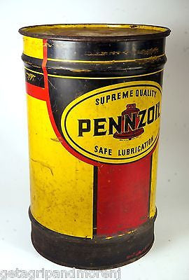 Vintage PENNZOIL 23 Inch Collectible Oil Can - Classic Automotive Memorabilia for Display & Restoration Projects