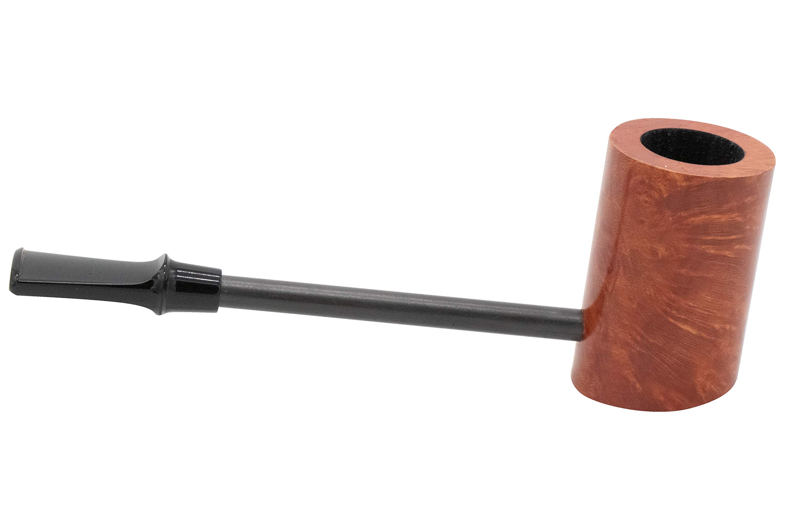 Eltang Basic Brown Smooth Tobacco Pipe - Handcrafted Wooden Smoking Pipe for Men & Women - Perfect for Relaxation, Gifts & Collectors