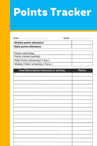 WW Points Tracker & Food Journal Planner | Weight Watchers Compatible Log Book for Weight Loss | 125-Page Simple Record Keeper | Perfect for Meal Tracking, Fitness Goals & Healthy Lifestyle
