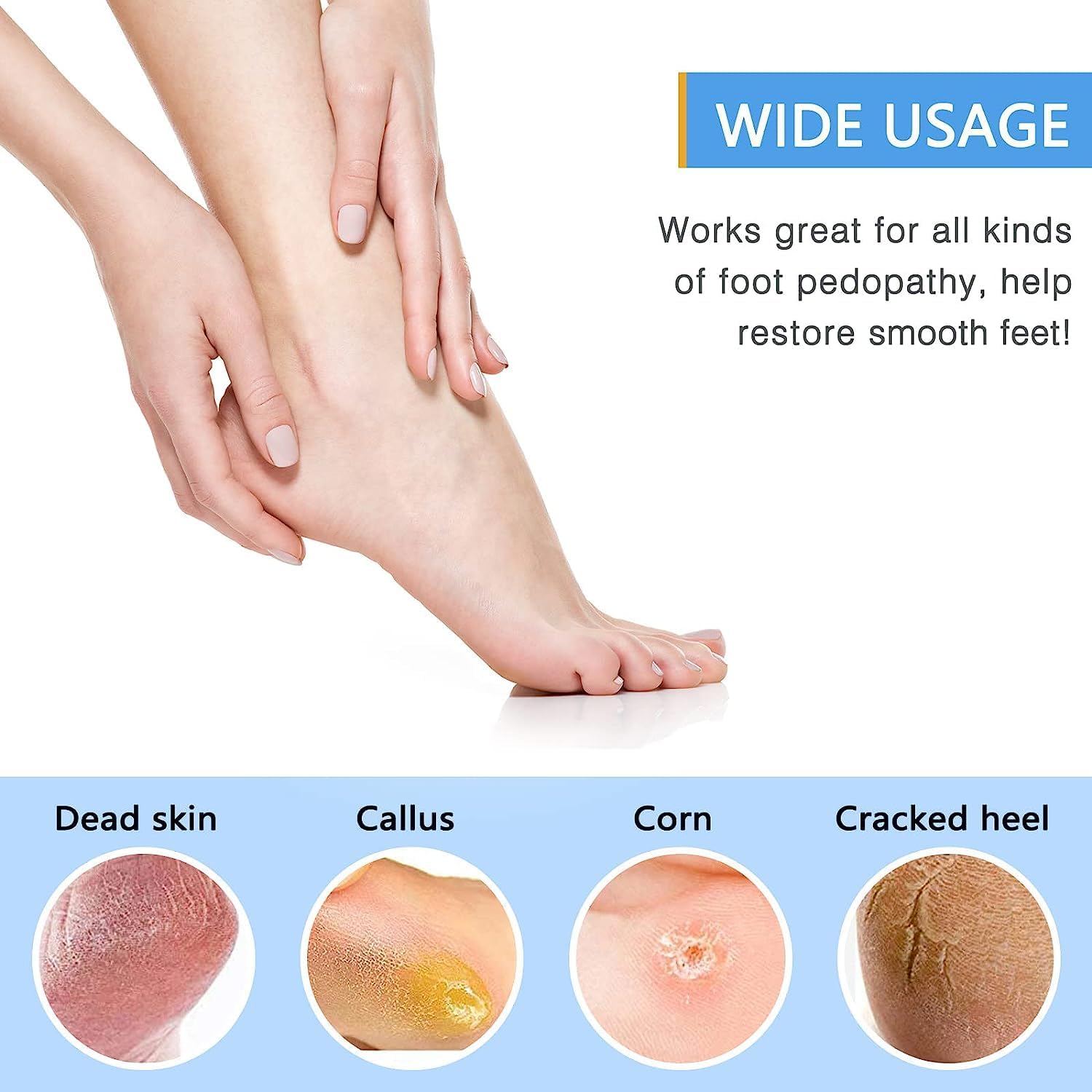 BlackLaoban Double Sided Metal Foot Scrubber & Callus Remover - Wet/Dry Use for Soft Smooth Feet - Perfect for Pedicures, Home Spa & Foot Care (Pink)