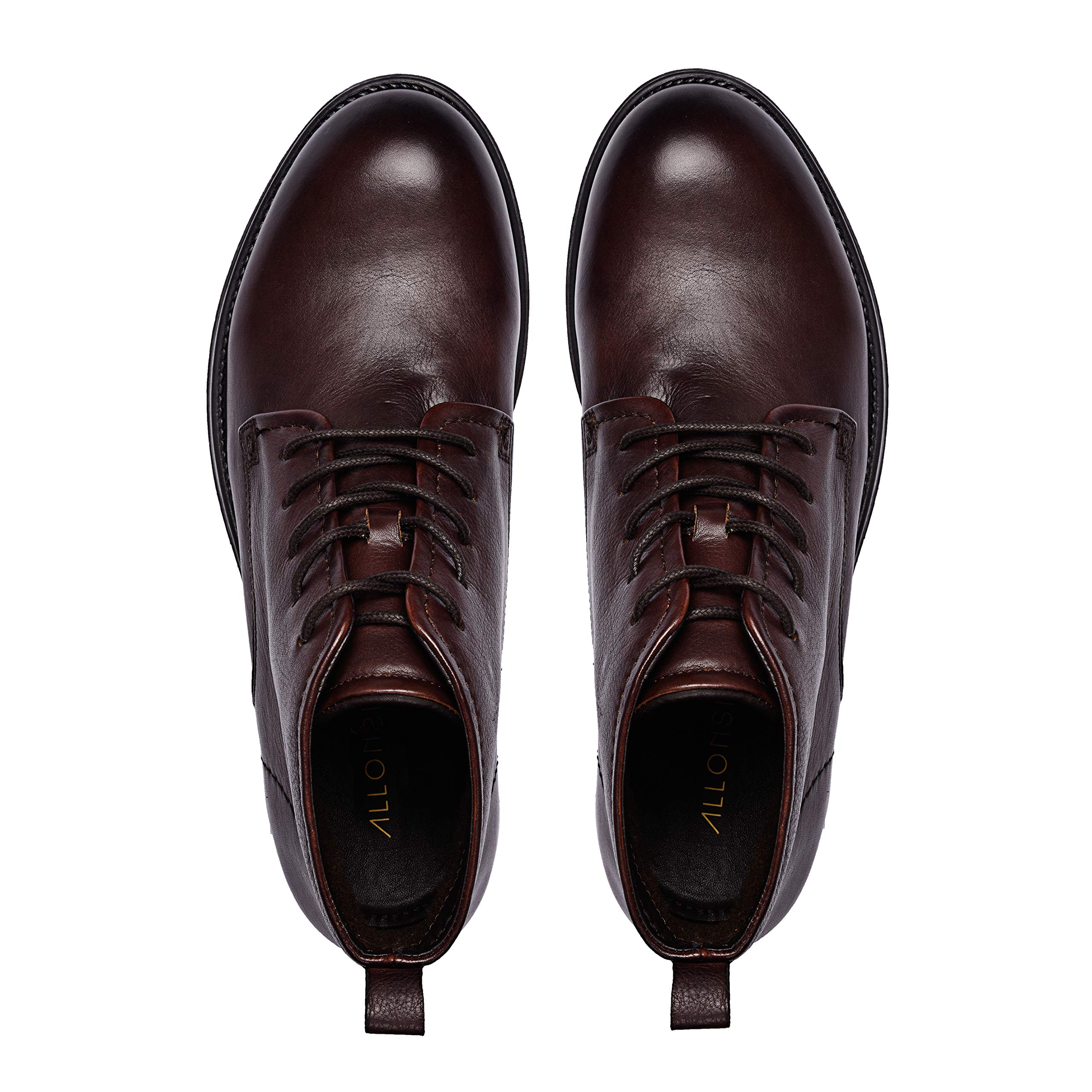 Genuine Leather Chukka Boots for Men - Handcrafted Lace-Up Winter Boots with TPR Sole | Durable & Comfortable Lightweight Boots for Outdoor, Hiking & Casual Wear