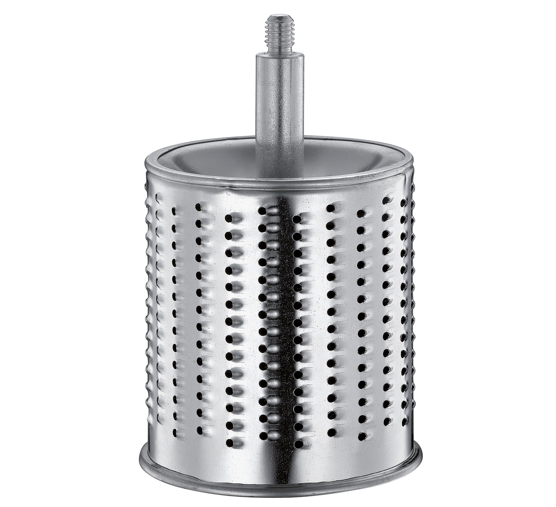 Zassenhaus Classic Manual Kitchen Grater - Stainless Steel Drum Grater with Beech Wood Base, 2 Grating Drums & Pestle - Perfect for Grating Cheese, Slicing Vegetables & More - Ideal for Home Cooking, Meal Prep & Gourmet Recipes