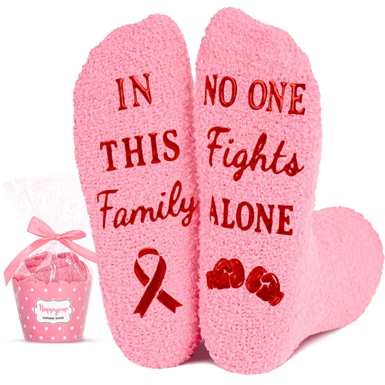 HAPPYPOP Breast Cancer Awareness Gifts for Women - Thoughtful Get Well Soon Presents for Patients, Survivors & Supporters - Perfect for Chemo Care Packages, Hospital Visits & Encouragement Gifts