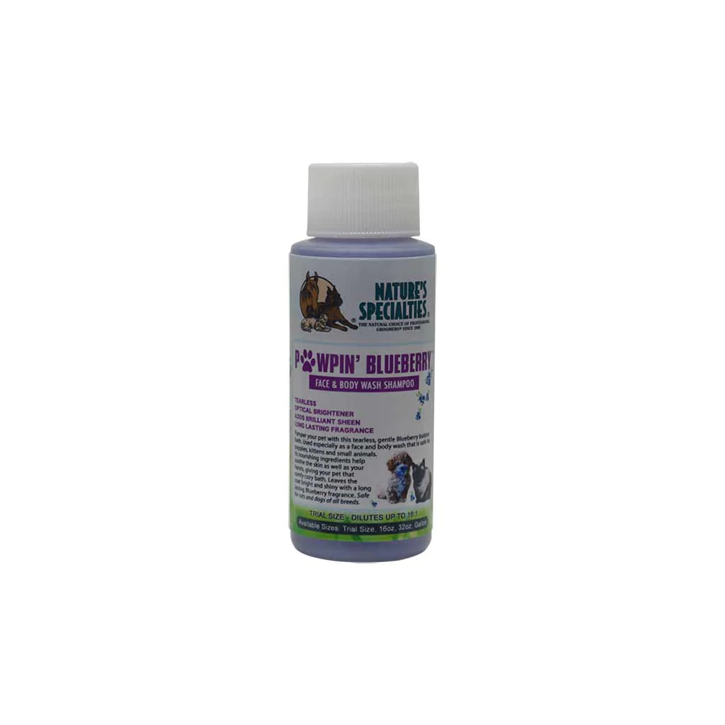 Nature's Specialties Pawpin' Blueberry Shampoo for Dogs - Natural & Moisturizing Pet Shampoo with Blueberry Extract - Perfect for Bathing, Grooming & Skin Care