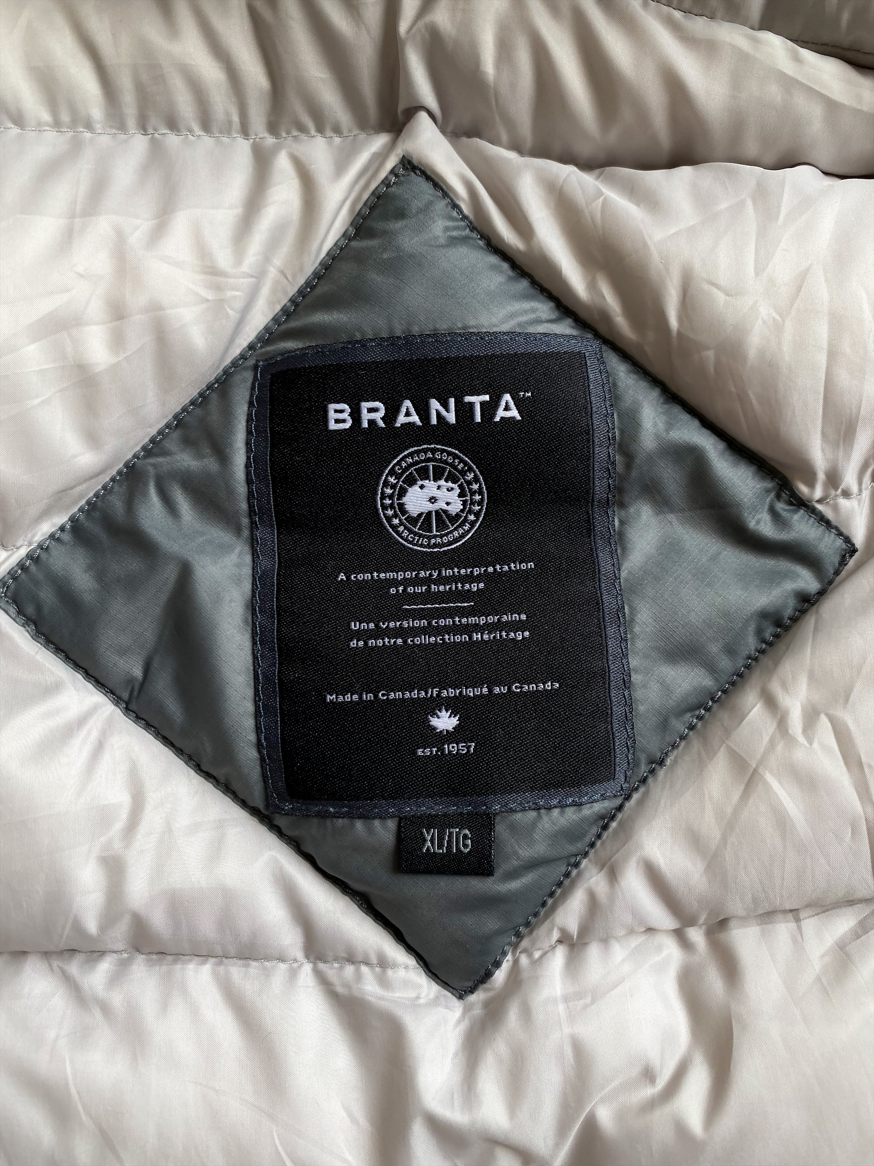 Canada Goose Branta Mid Grey Lodge Men's Waterproof Down Jacket - Winter Coat for Outdoor Activities & Urban Style