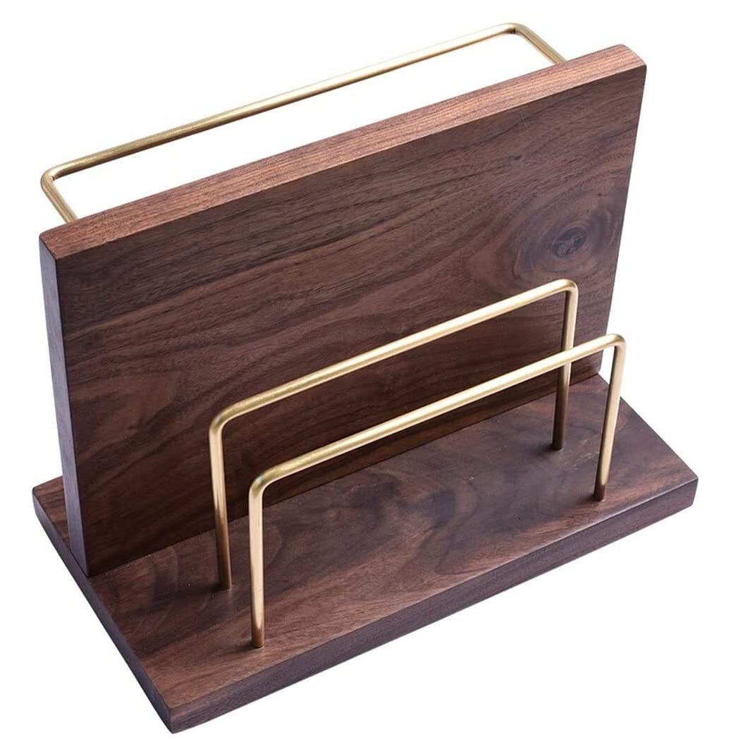 Premium Solid Wood Magnetic Knife Block Holder - 6-Slot Knife Storage Organizer with Built-in Cutting Board | Countertop Kitchen Knife Stand for Chef's Knives, Steak Knives & Kitchen Utensils | Perfect for Home Chefs & Professional Kitchens