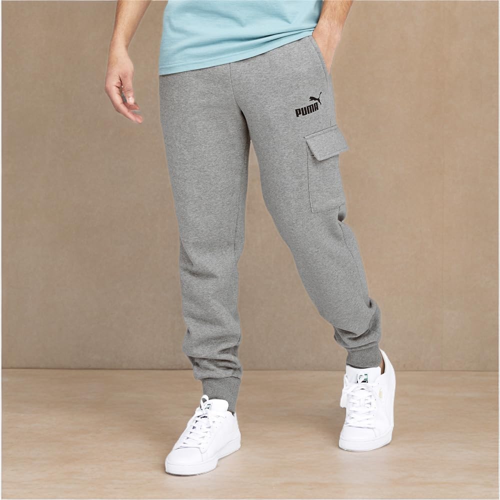 PUMA Men's Essentials Cargo Pants - Comfortable & Durable Workout & Casual Pants with Multiple Pockets (Big & Tall Sizes Available) - Perfect for Gym, Hiking, Travel & Everyday Wear