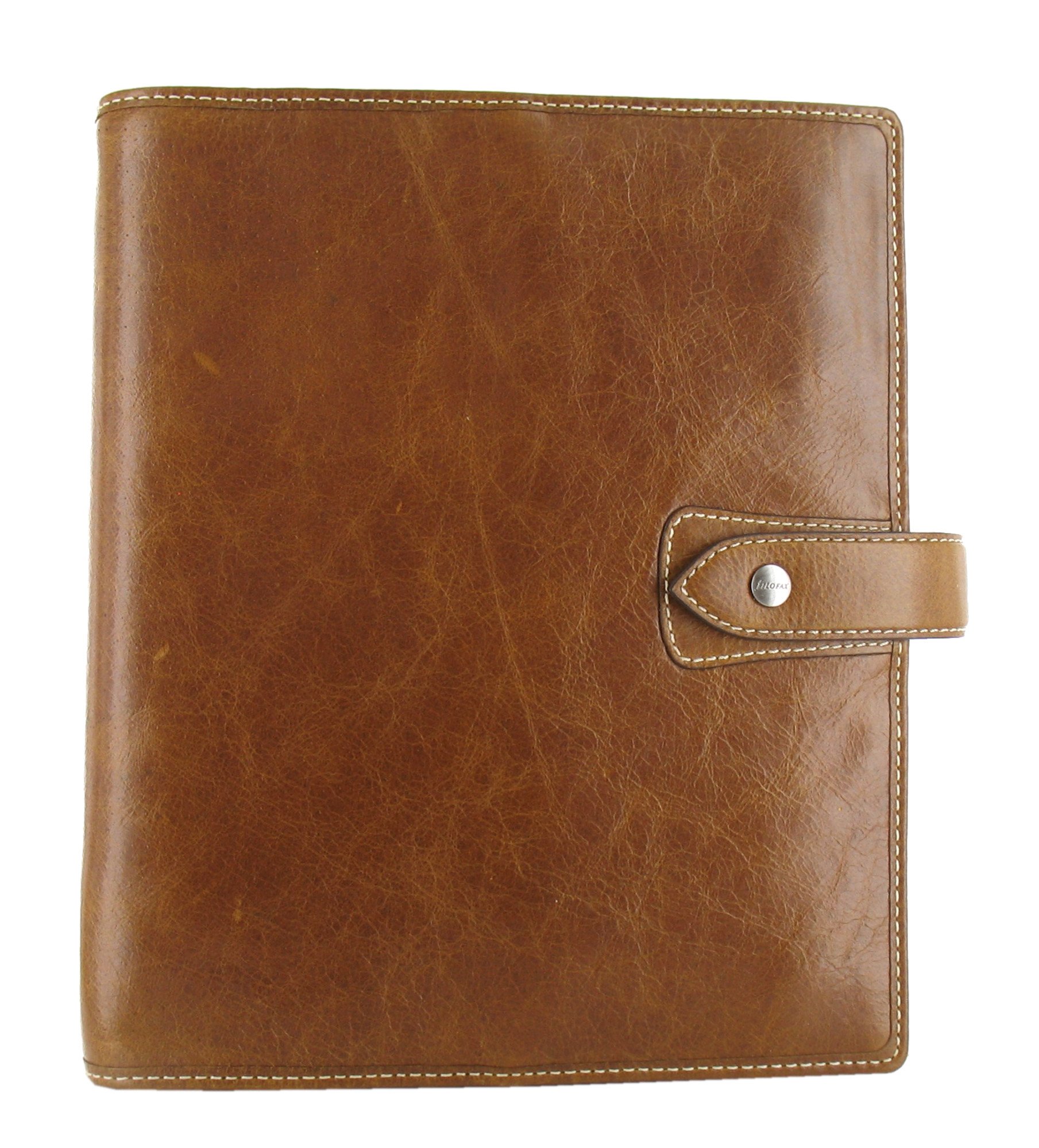 Premium Filofax Malden Genuine Leather A5 Organizer Planner - Ochre Brown with 2020 Calendar & DiLoro Jot Pad Refill (025847) - Perfect for Business Professionals, Students & Personal Organization