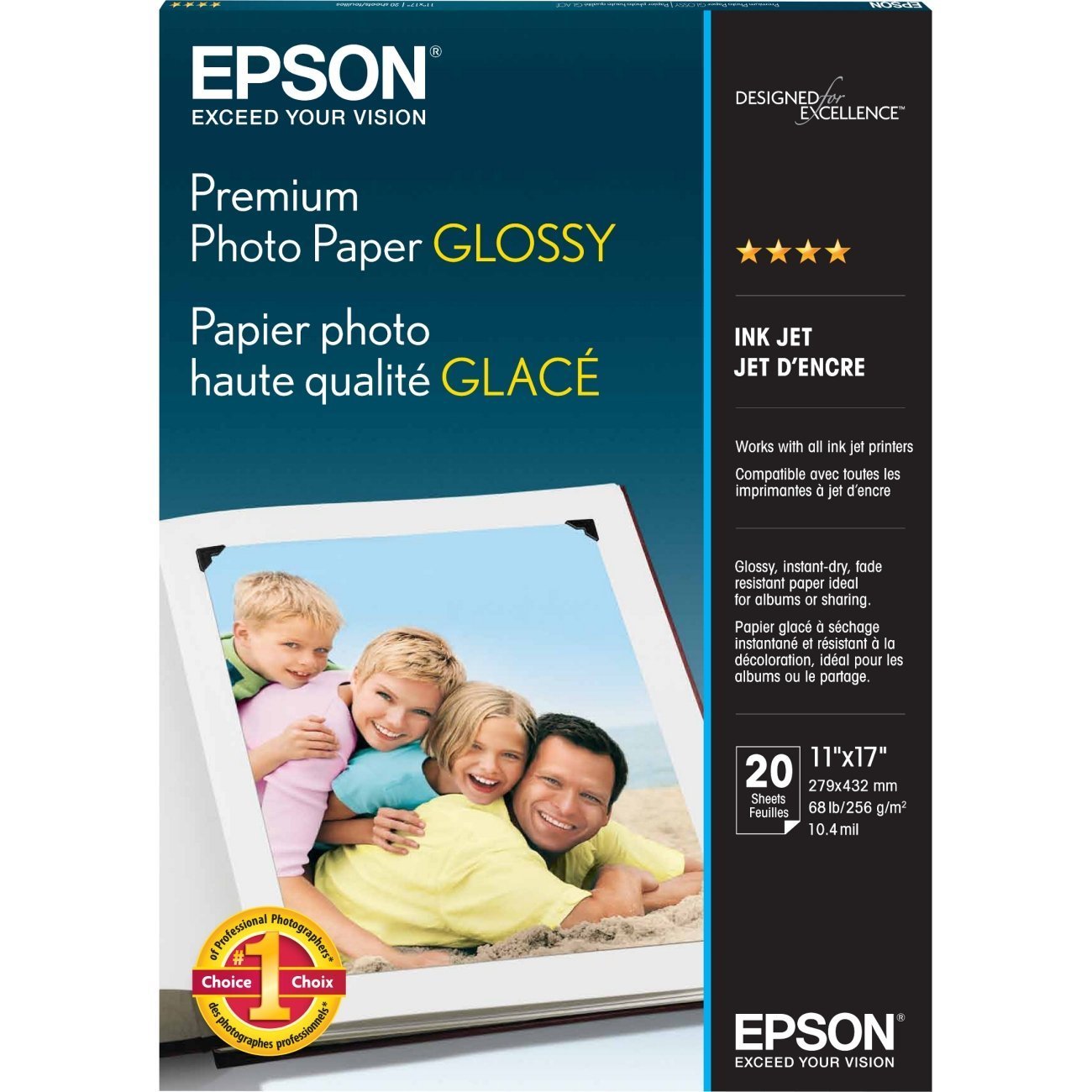 Premium B Size Glossy Photo Paper - High-Quality for Printing Photos, Flyers, and Art Prints | Ideal for Home, Office, and Professional Photography Use