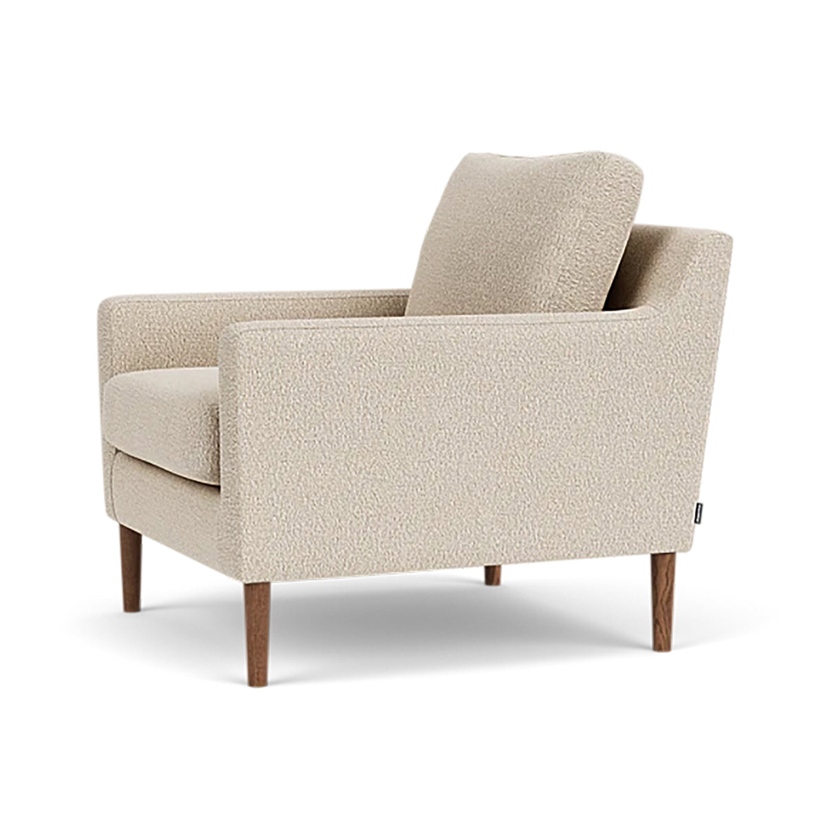 Astha Boucle Armchair - Modern Velvet Accent Chair for Living Room, Bedroom & Office - Soft Upholstered Lounge Chair with Solid Wood Legs - Stylish Home Decor for Cozy Reading Nook & Relaxation