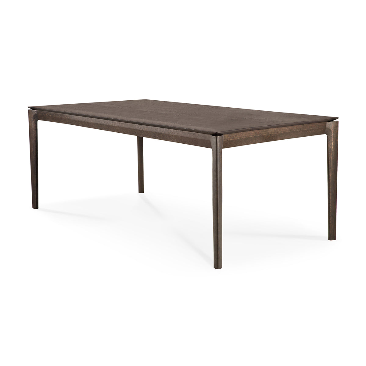 Bok Solid Wood Dining Table - 180cm Brown Oak Finish | Perfect for Family Gatherings & Modern Dining Rooms