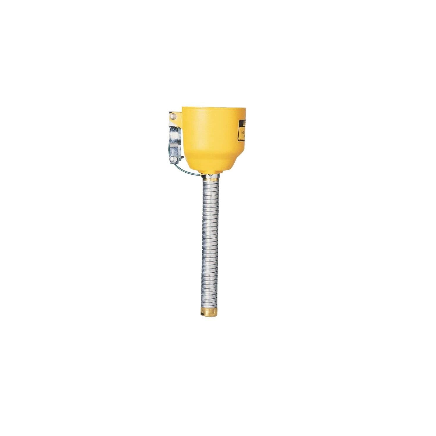 Justrite 11089 Bolt-On Funnel with Galvanized Hose - 1