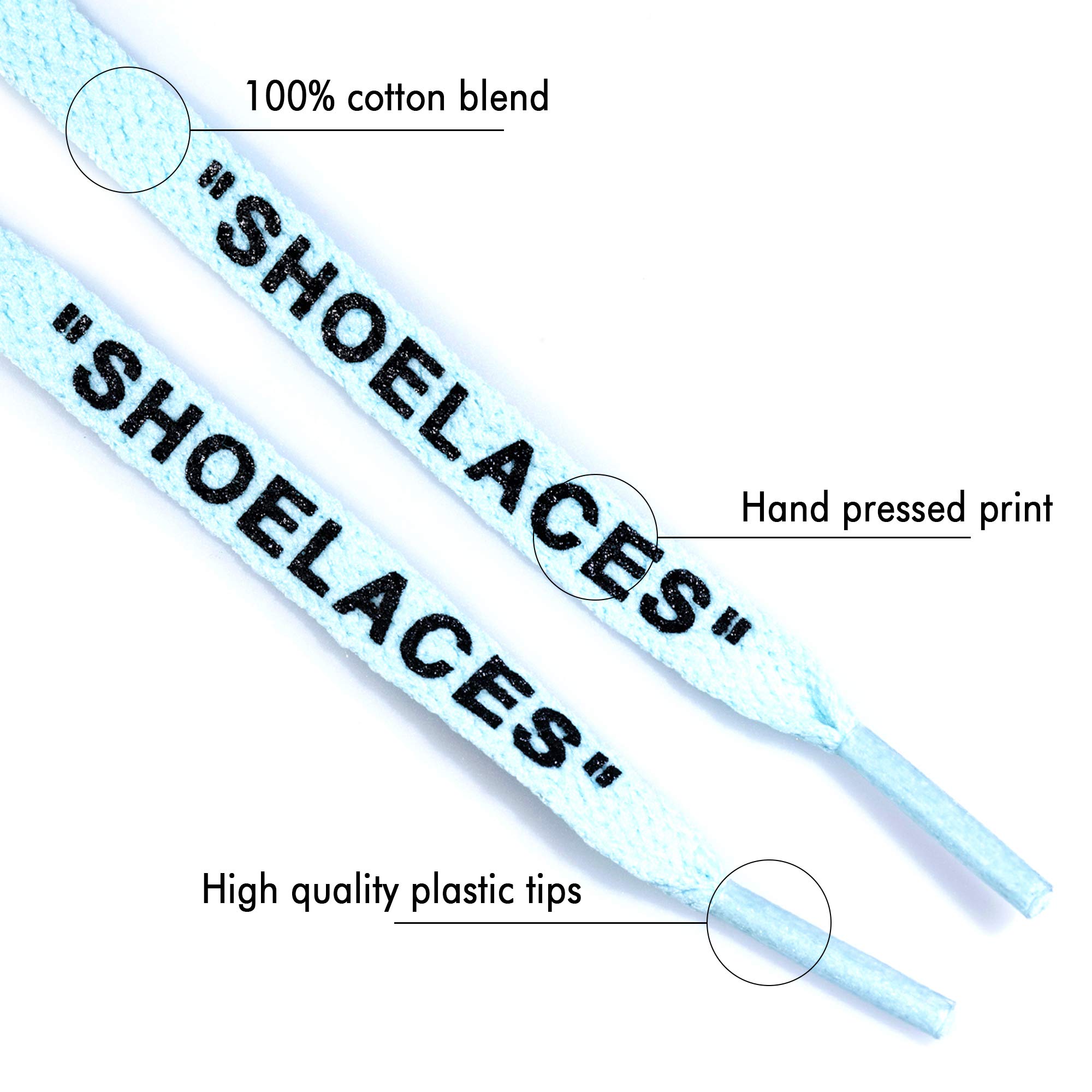 LitLaces - Flat Printed Replacement Shoelaces for Sneakers | Durable & Stylish Laces for Casual & Athletic Shoes | Perfect for Running, Walking & Everyday Wear