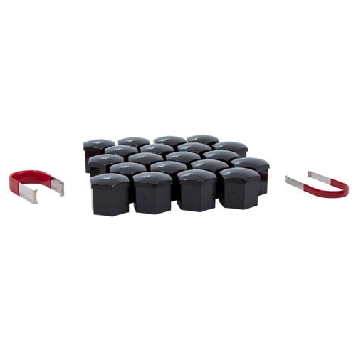 21MM Black Hex Cap Set - Durable Clamp for Automotive, Machinery & DIY Projects - Perfect for Secure Fastening & Repairs