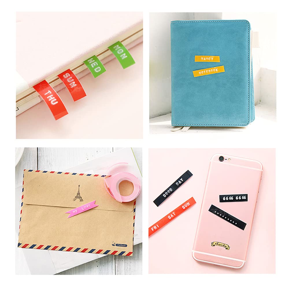 Mini Portable Manual Embossing Label Maker - DIY 3D Label Writer Printer with 9mm PVC Tapes | Handheld Lettering Machine for Crafts, Scrapbooking & Organization | Perfect for Home, Office & Classroom Use