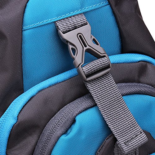Waterproof Sport Chest Pouch Bag - Blue Crossbody Sling Pack for Running, Hiking, Travel & Outdoor Activities