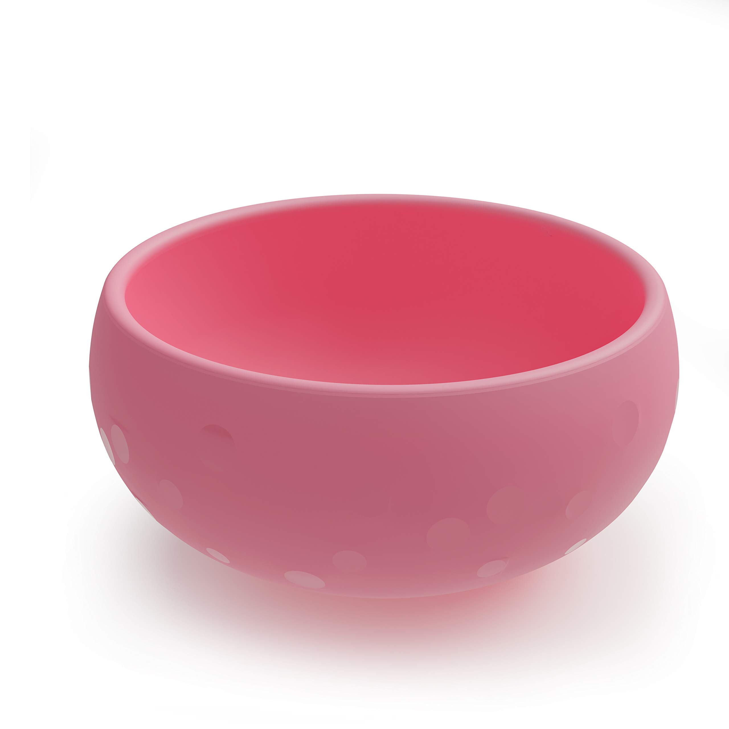 Bakerpan Silicone Toddler Feeding Bowl with Lid - BPA-Free, Non-Slip, Microwave & Dishwasher Safe Baby Bowl for Travel, Home & Daycare Use (Pink) - Perfect for Baby Food, Snacks & On-the-Go Meals