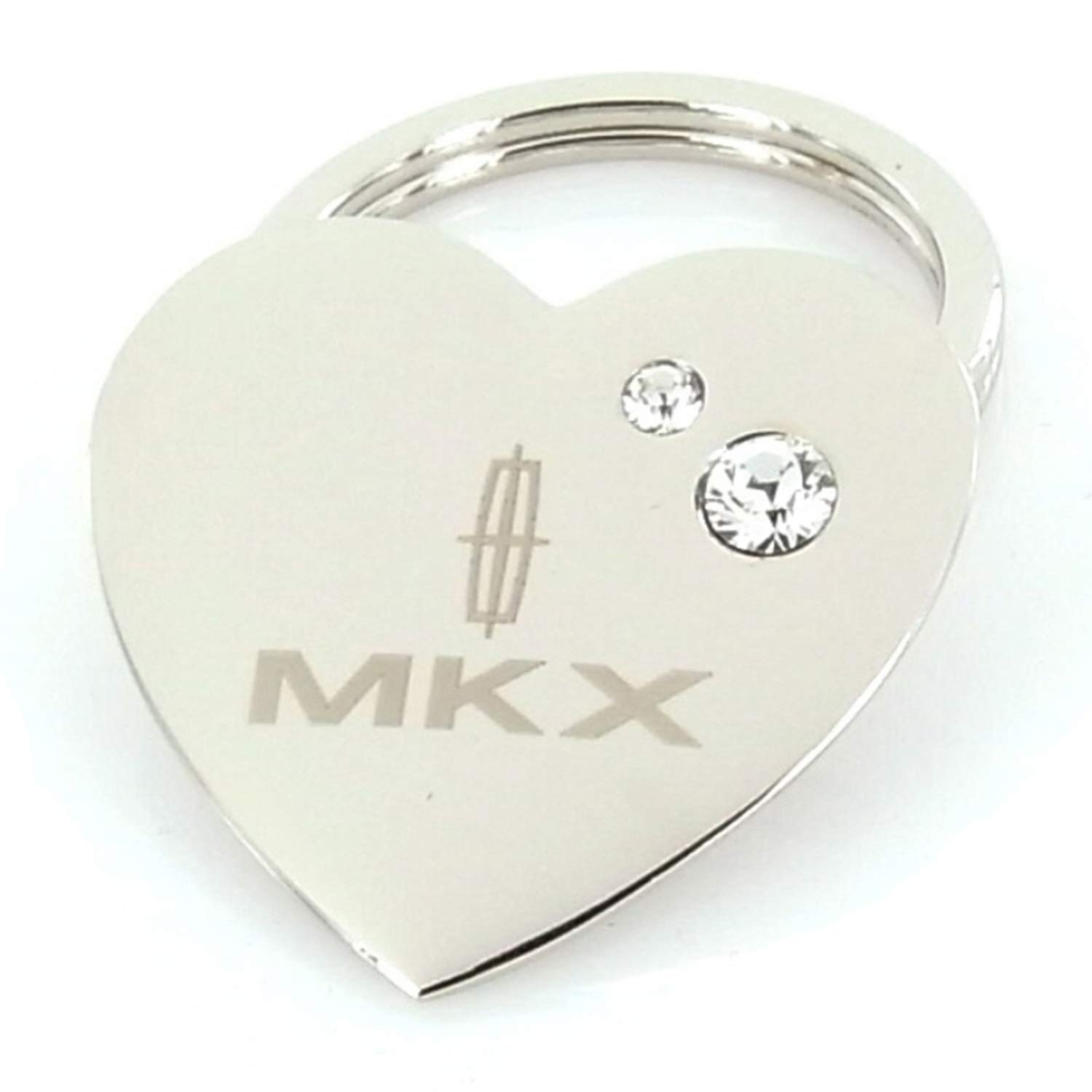 Lincoln MKX Heart Keychain with Crystals - Perfect Car Gift