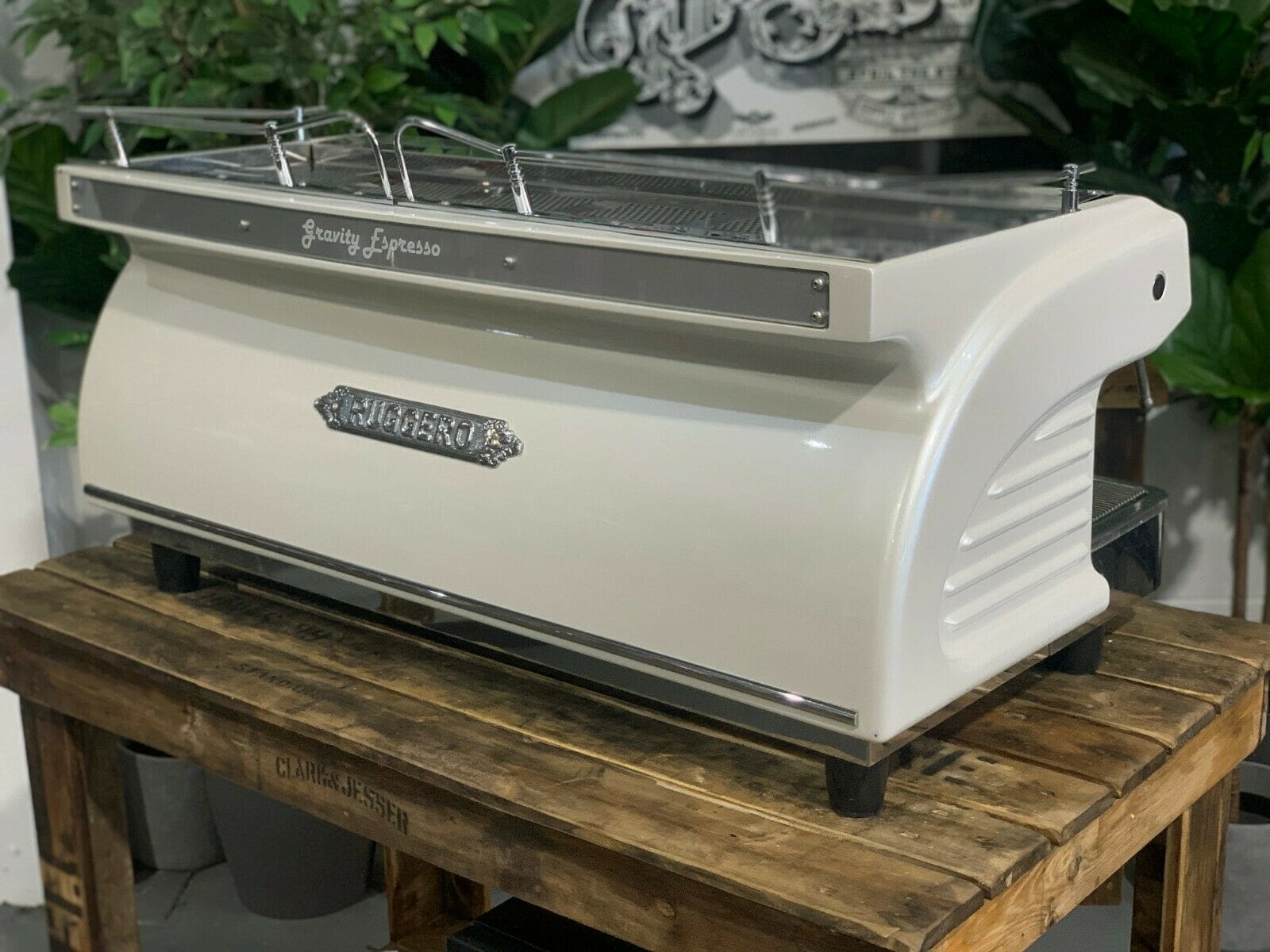 Expobar Ruggero 3 Group Commercial Espresso Machine in Pearl White - Perfect for Coffee Shops, Restaurants & Offices