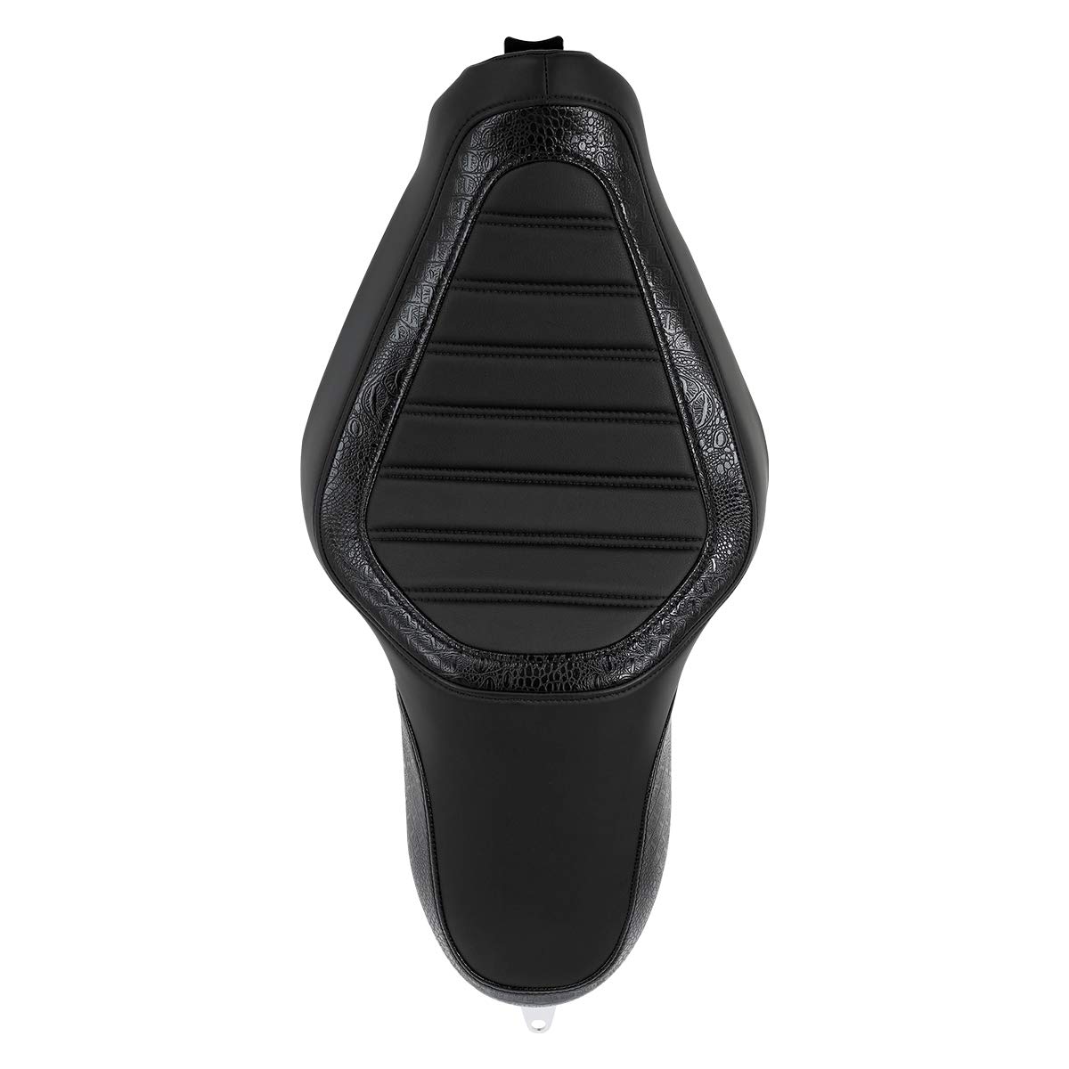 Harley Sportster XL883 XL1200 One-Piece Motorcycle Seat for Driver & Passenger (2004-2022) - Black | Comfortable Ride for Long Distance & City Cruising