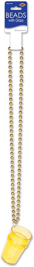 12 Pack Beistle Glass Bead Necklaces - Colorful Party Mardi Gras Accessories for Women & Girls - Perfect for Festivals, Costume Parties & Carnival Celebrations