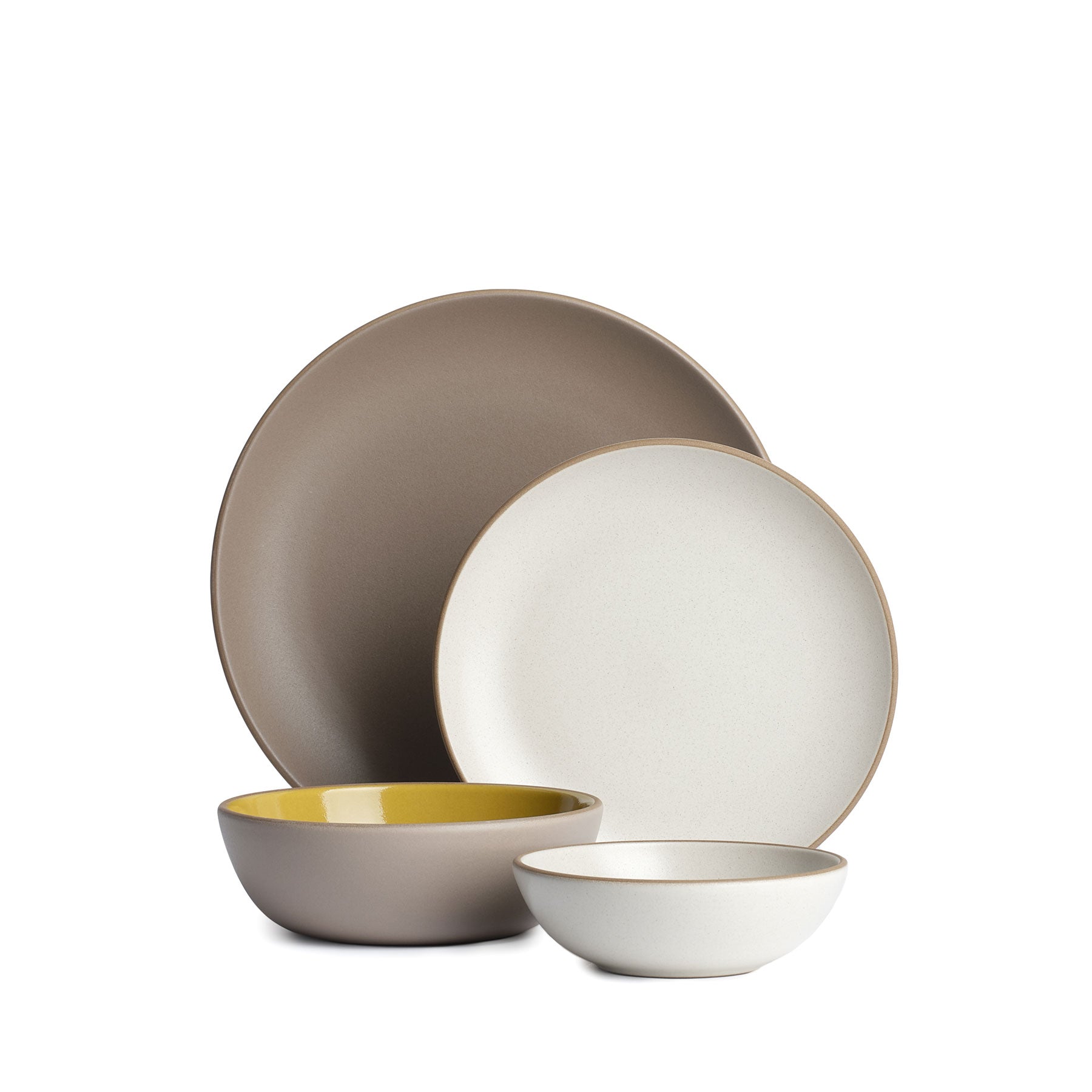 Currey 4-Piece Dinnerware Set - Elegant Porcelain Plates, Bowls for Formal Dining & Entertaining - Perfect for Dinner Parties, Holidays & Special Occasions