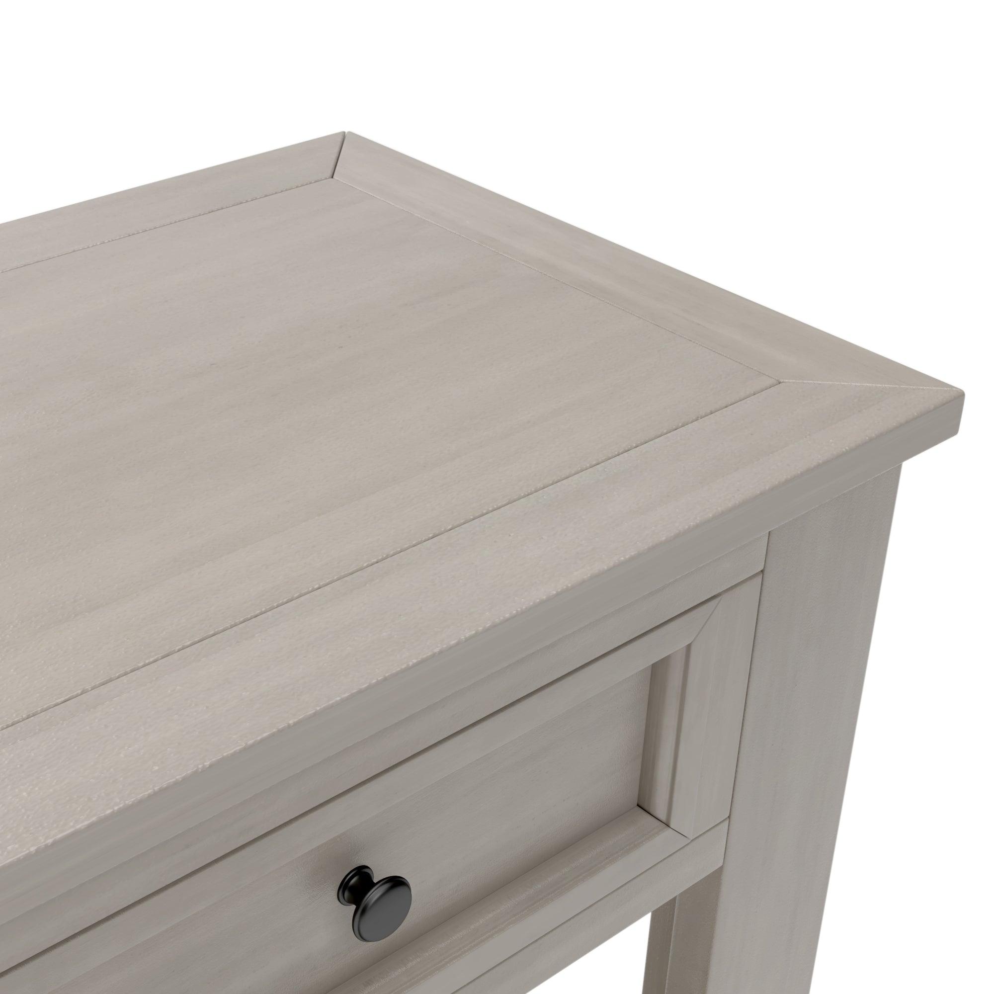 Gray Wash Console Table with Storage Drawers & Bottom Shelf - Entryway Sofa Table, Hallway Organizer for Keys, Mail & Decor | Perfect for Small Spaces & Apartment Living