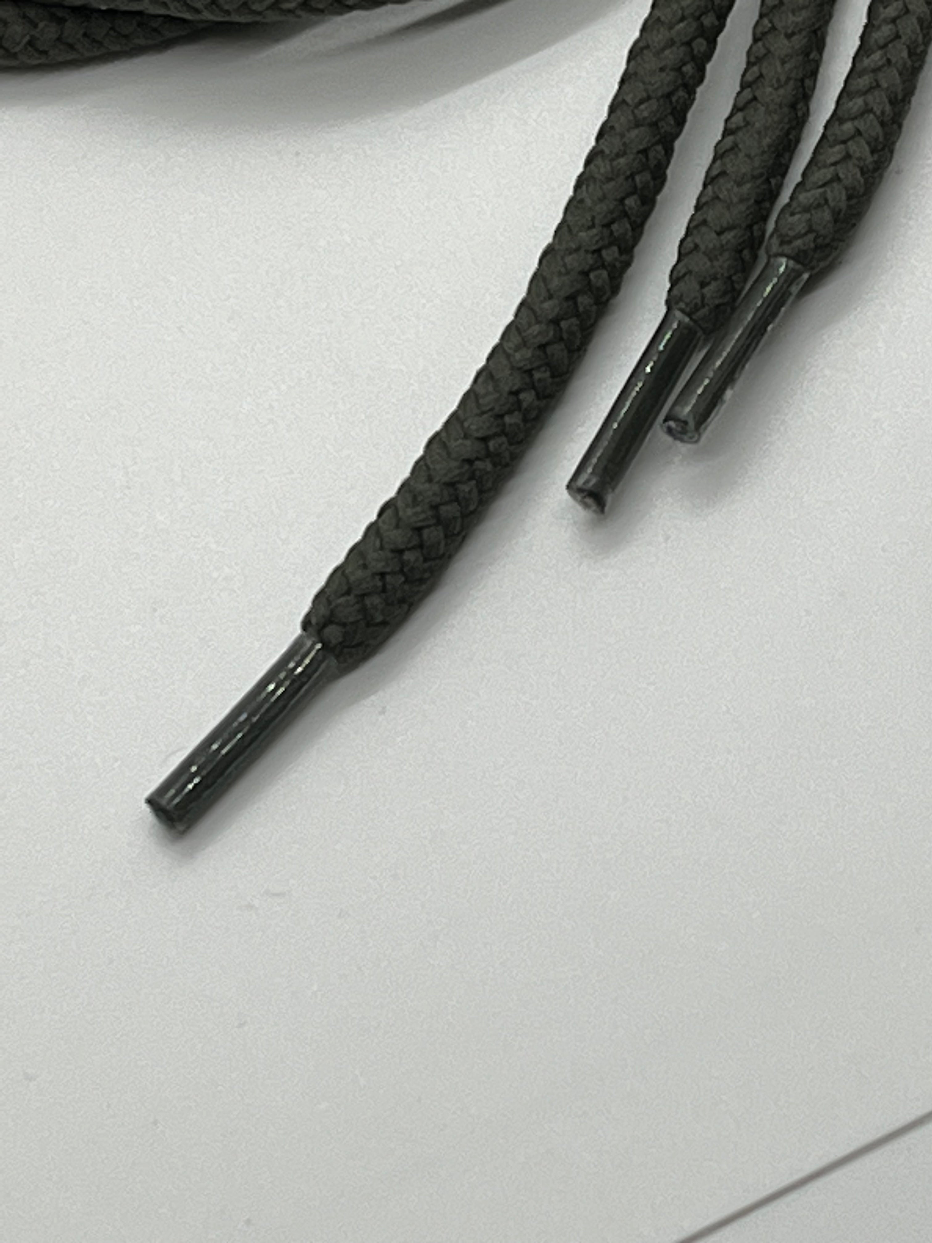 Premium Round Solid Shoelaces - Durable Olive Green Shoe Laces for Sneakers, Boots & Casual Shoes | Perfect for Running, Hiking & Everyday Wear