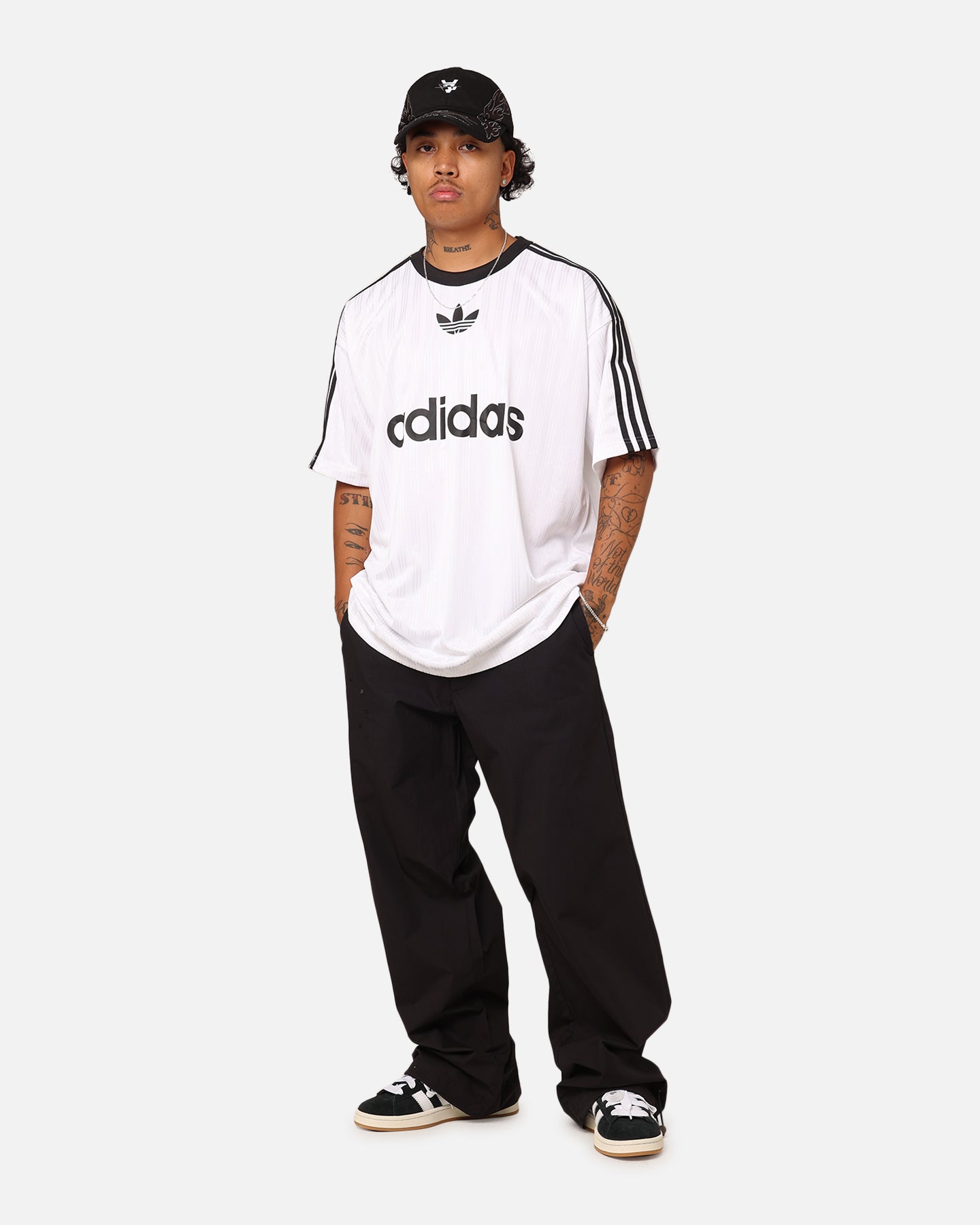 Adidas Adicolor Classic T-Shirt for Men - White & Black Cotton Crewneck Tee - Perfect for Casual Wear, Gym, and Street Style