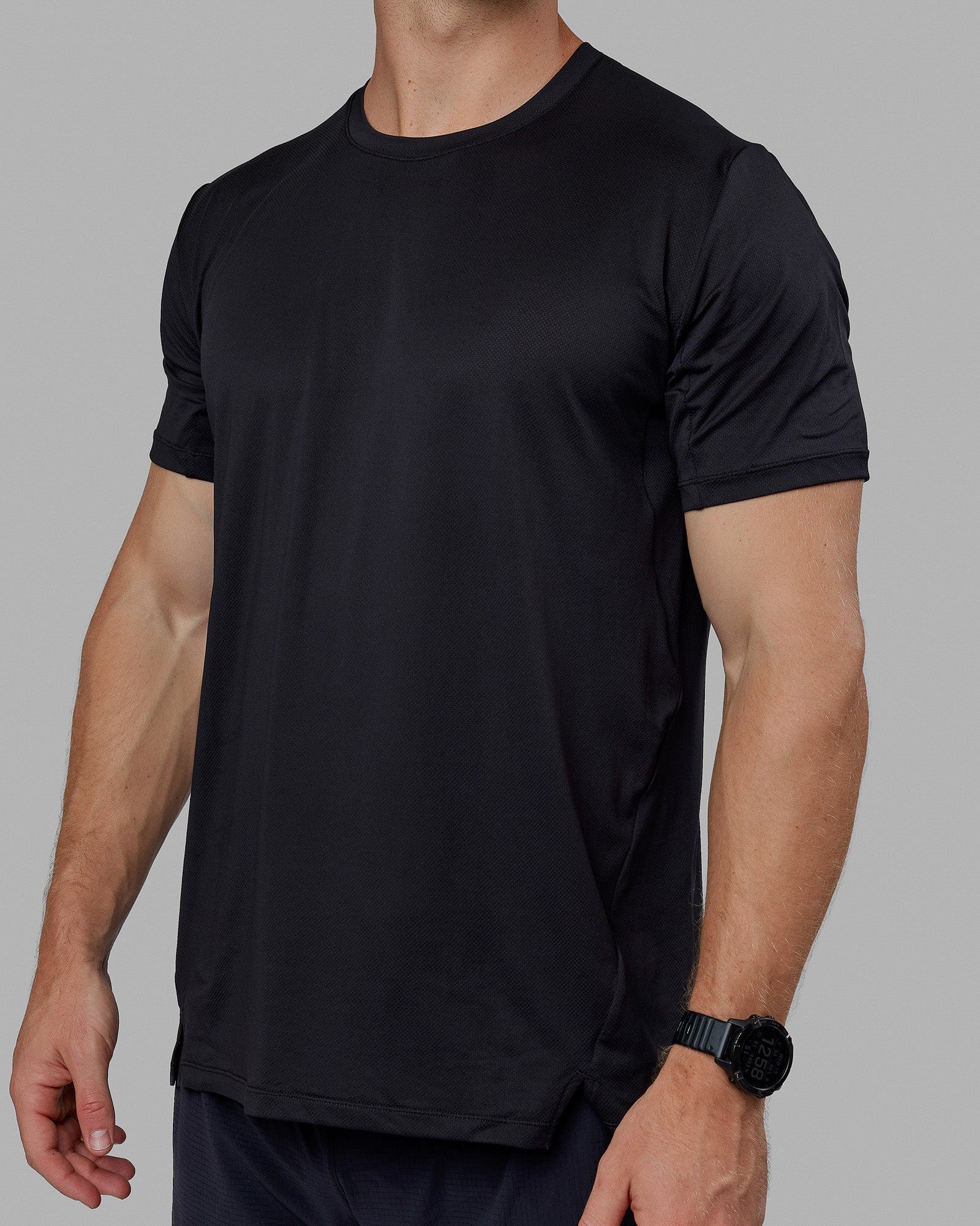 Pace Running Tee - Lightweight Performance Running Shirt for Men & Women | Moisture-Wicking & Breathable Black Athletic Top for Jogging, Gym & Outdoor Workouts