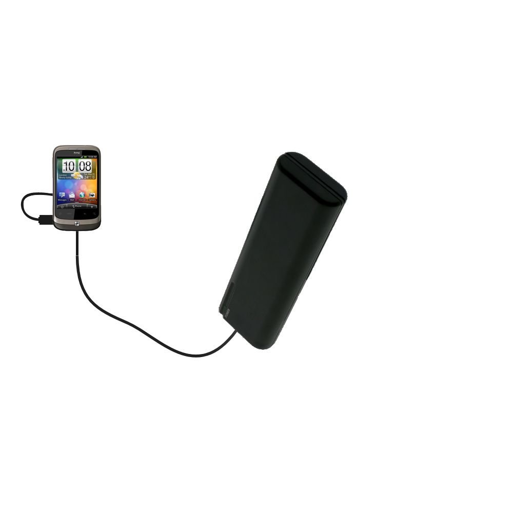 Portable AA Battery Charger for HTC Wildfire - 4 AA Emergency Power Bank with TipExchange Technology | Perfect for Outdoor Adventures & Power Outages