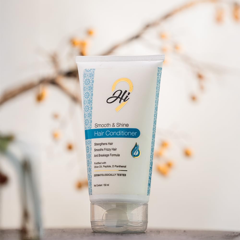 HI9 Smooth & Shine Hair Conditioner 150ml - Hydrating Treatment for Dry, Damaged & Frizzy Hair | Restores Shine & Softness | Sulfate-Free Formula for Men & Women | Ideal for Daily Use & Post-Color Care