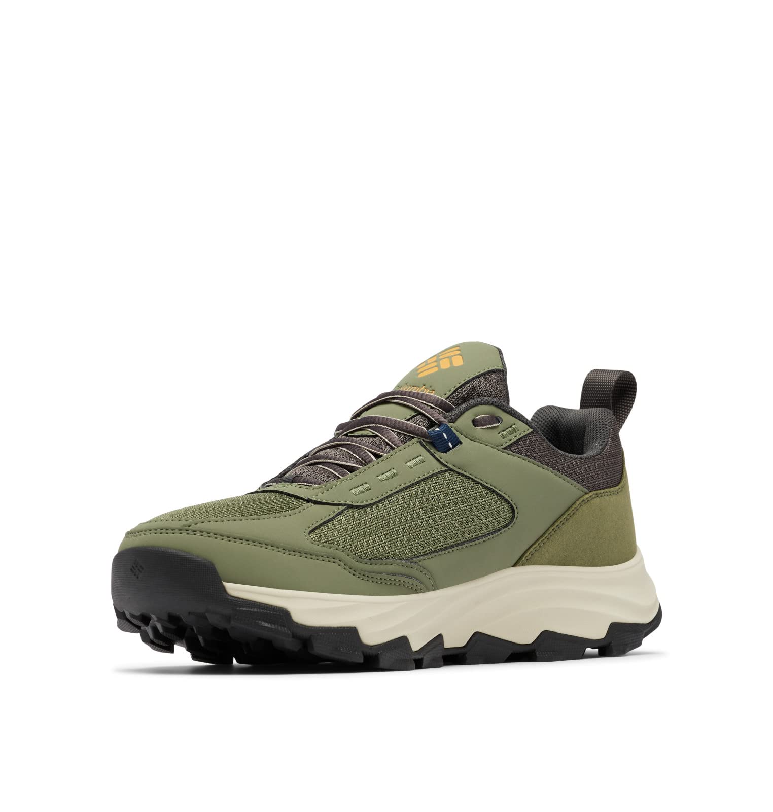 Columbia Men's Hatana Max OutDry Hiking Shoes - Waterproof Trail Running Shoes for Men, Mosstone/Golden Yellow, Size 8.5 | Perfect for Outdoor Adventures, Hiking & Backpacking