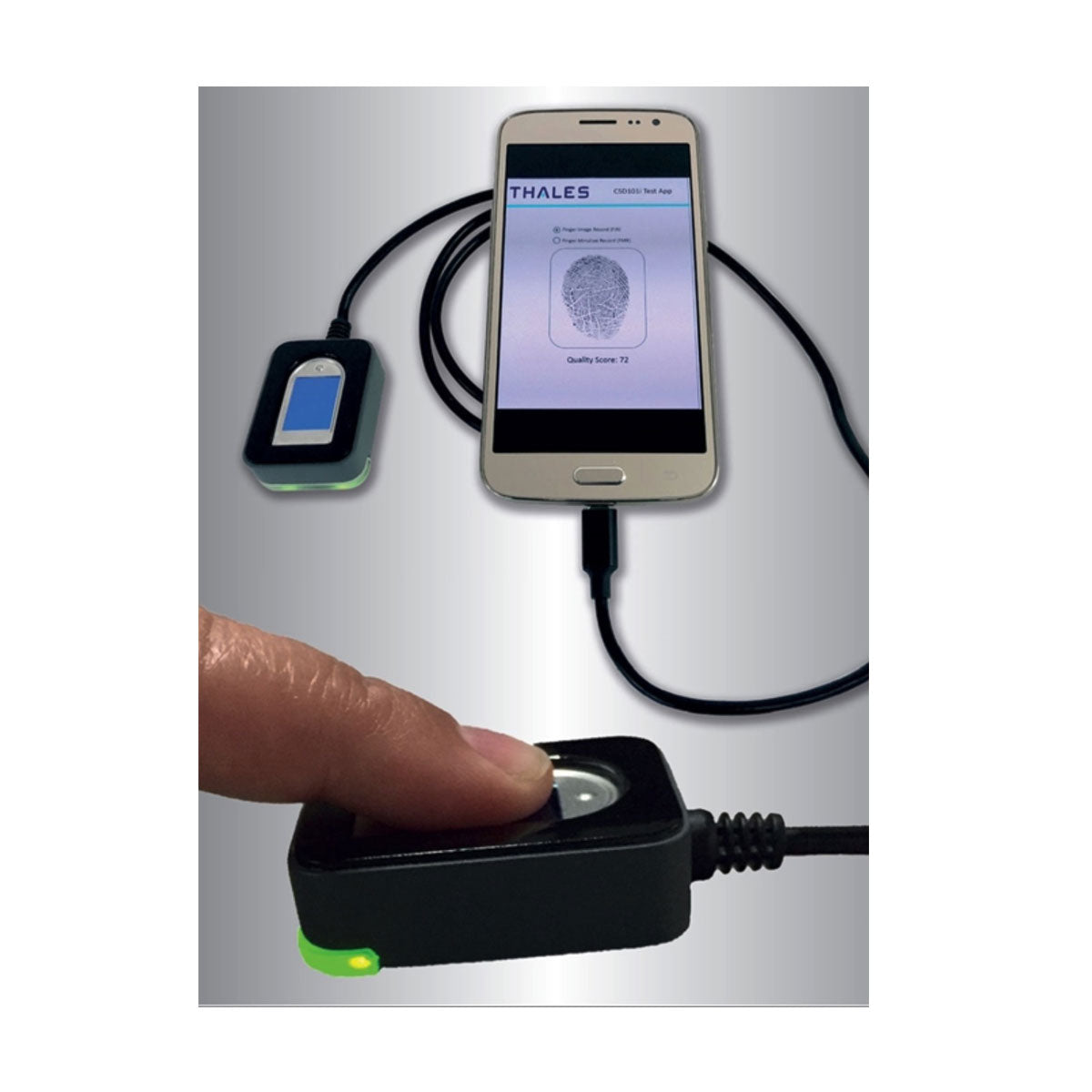 Thales CSD101i USB Fingerprint Scanner - Secure Biometric Authentication for Windows & Mac - Ideal for Office, Banking, and Home Security