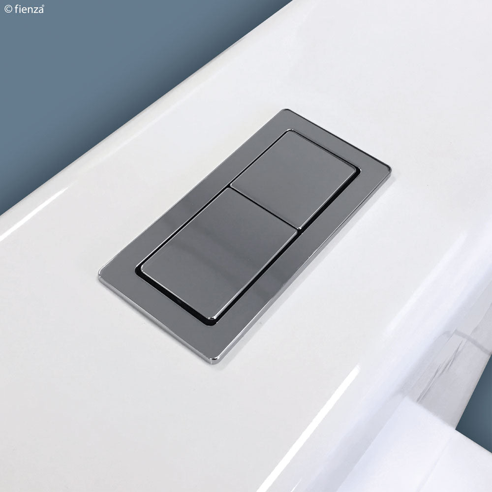 Fienza Alix Back to Wall Toilet Suite with Slim Seat - Space-Saving Modern Bathroom Solution for Small Bathrooms & Powder Rooms