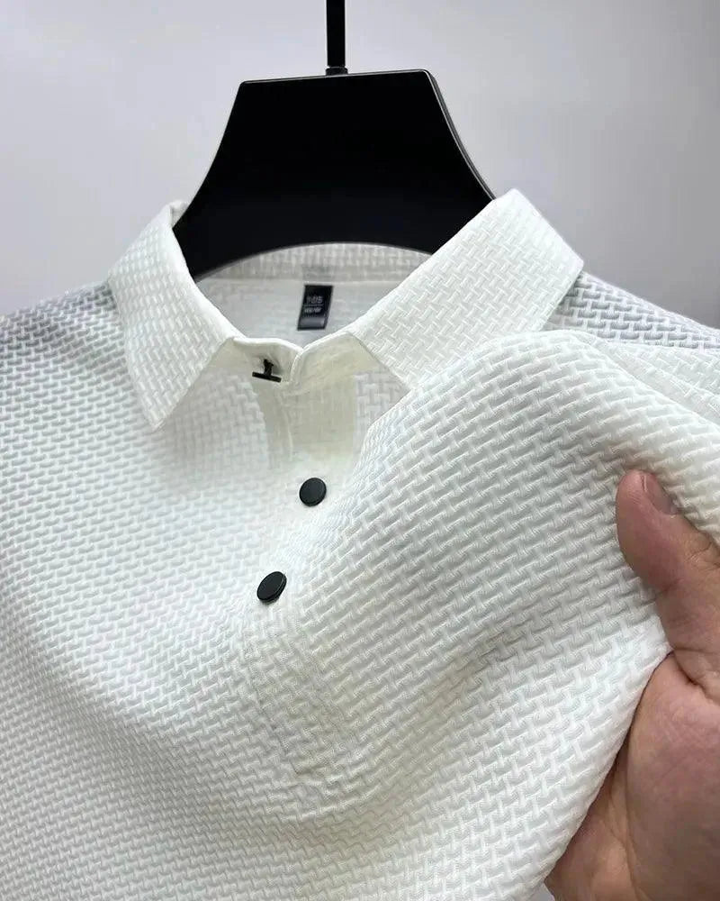 Men's Short Sleeve Polo Shirt - Breathable Cotton Casual Shirt for Golf, Work & Everyday Wear | Loop Up Brand