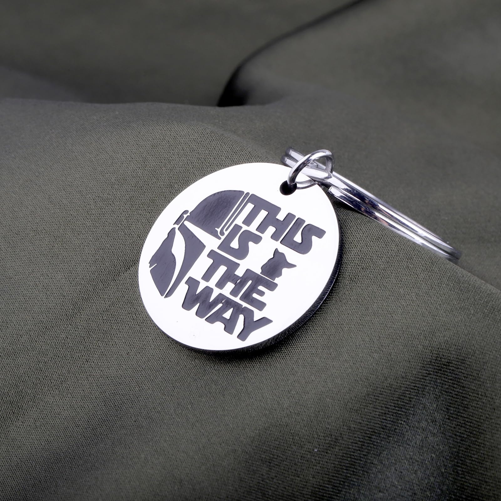 The Way Mandalorian Inspired Keychain - Star Wars TV Series Fans Gift, Jedi Jewelry for Movie Lovers | Perfect for Cosplay, Collectibles & Everyday Carry