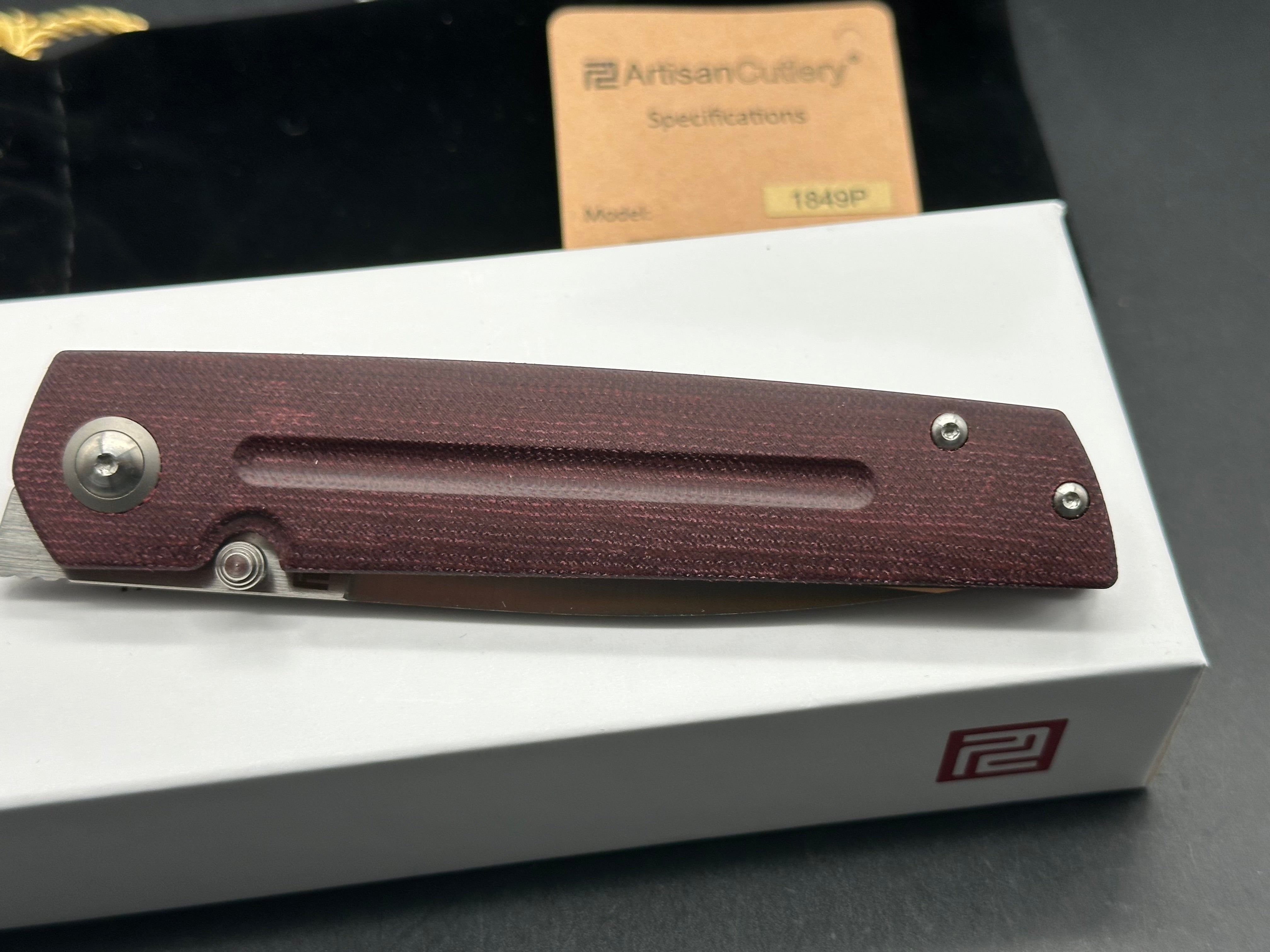 Artisan Cutlery Sirius Liner Lock Folding Knife - 3.5