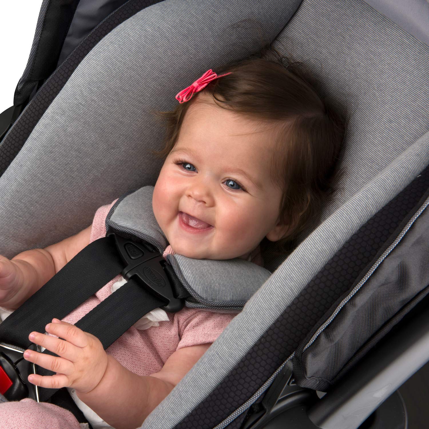 Evenflo LiteMax 35 Infant Car Seat - Lightweight & Safe for Extended Use - Knoxville Gray - Belt Lock-Off & Ergonomic Handle - Perfect for Newborns & Travel