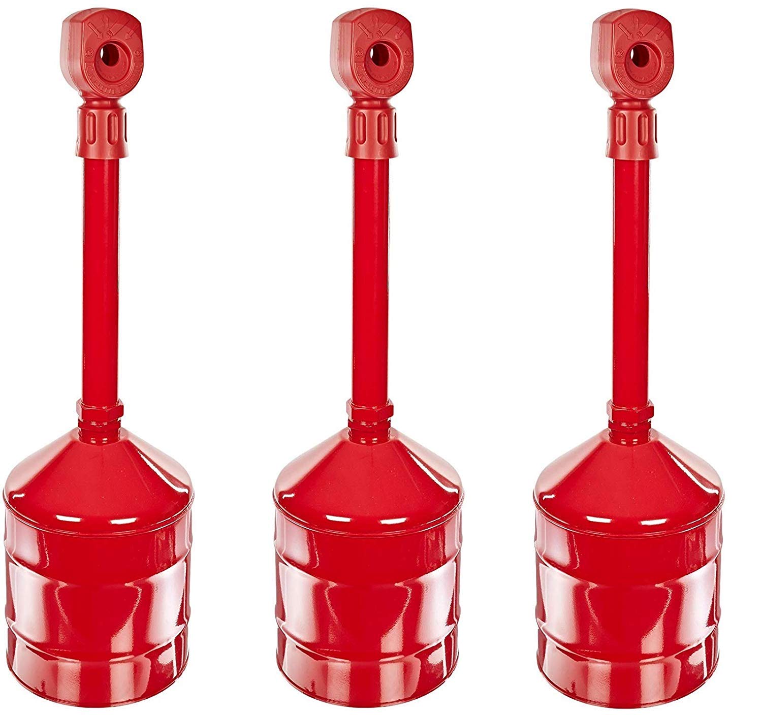 Heavy Duty 5 Gallon Steel Cigarette Butt Receptacle - 11.5